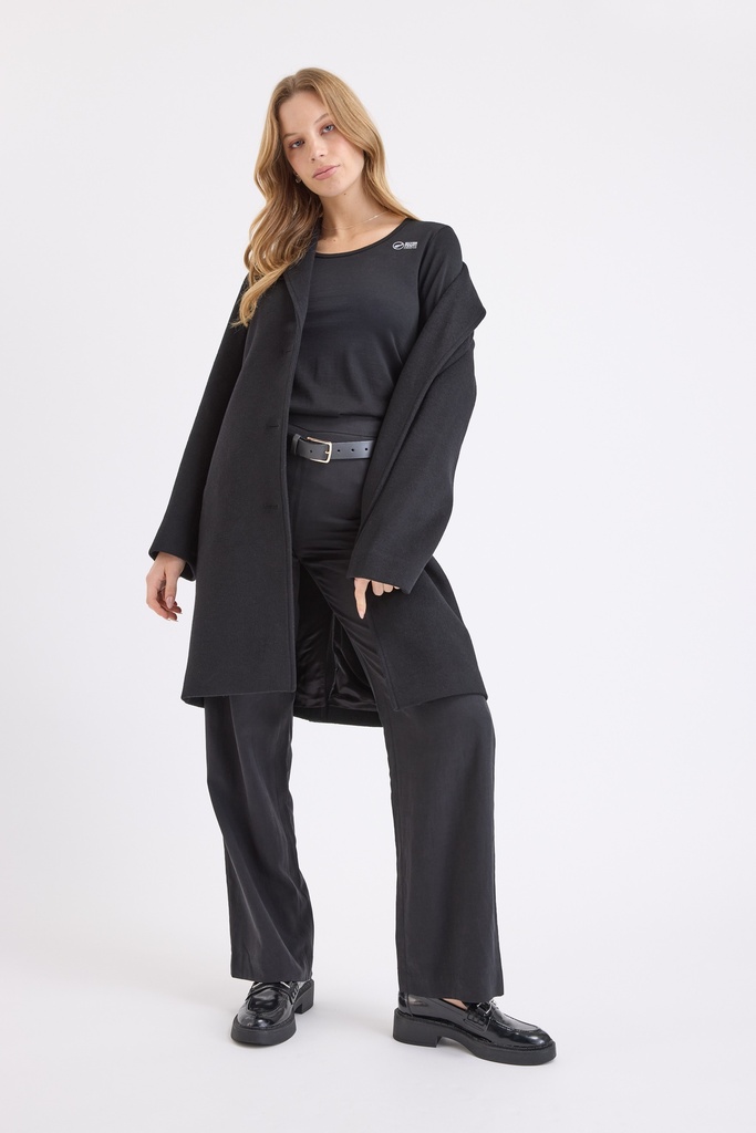 Merino Ladies Scoop Neck Top Long Sleeve