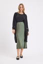Merino Long Length Cardi Black + Scoop Neck
