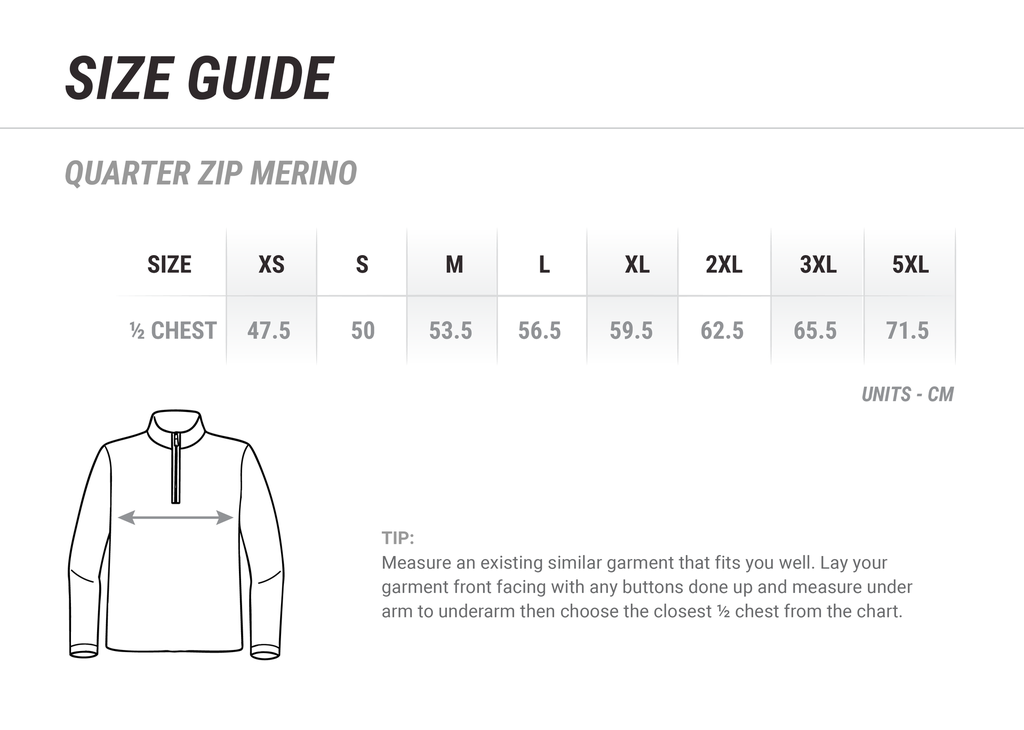  Quarter Zip Merino