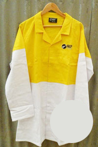 Dust Coat Supervisor Yellow/White