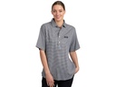 Aertex Shirt Check 100% cotton 1/2 button short sleeve- Fitted