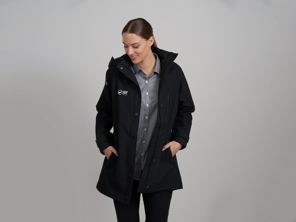 Anorak Long Line Jacket Removable Hood- Fitted