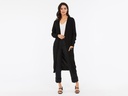 Merino Long Length Cardi Black