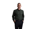  Business Shirt Green and Black Check Long Sleeve