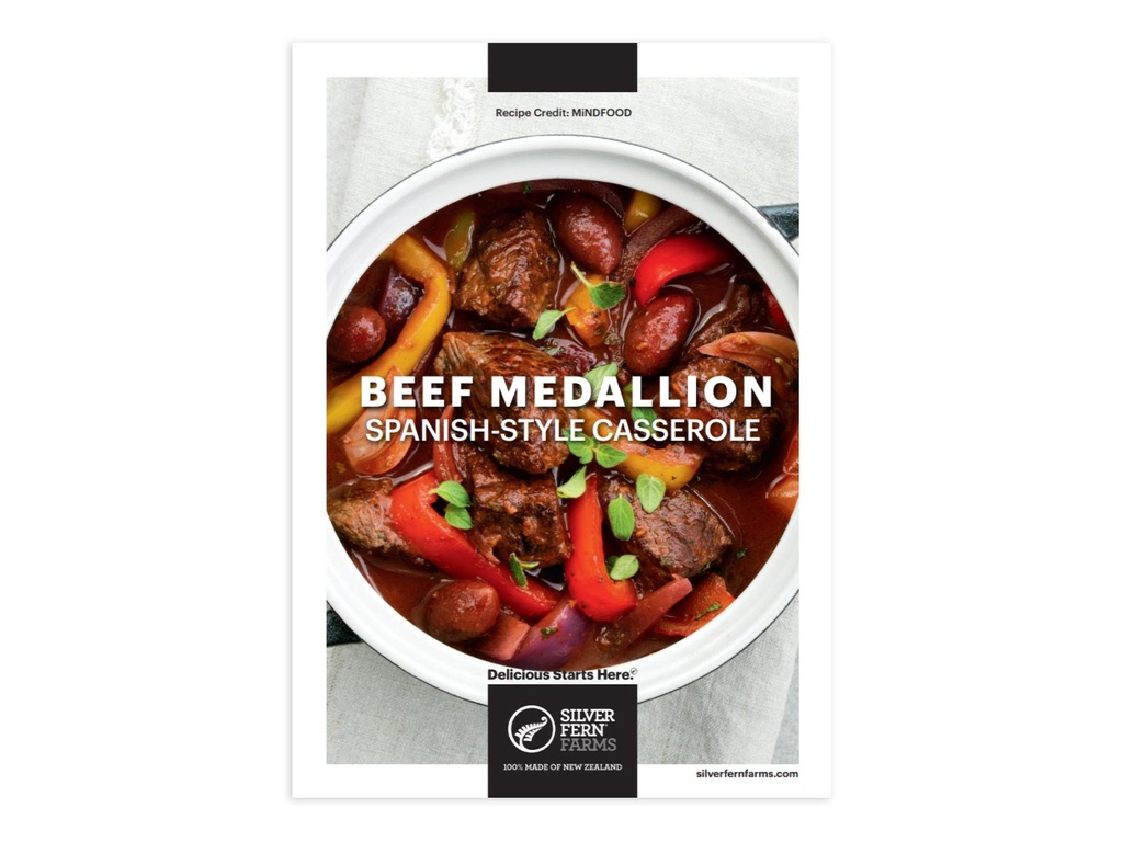 2021 Winter Recipe Card: Beef Medallions- Pack of 100