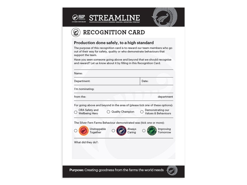 Streamline Recognition Cards - Pack of 100